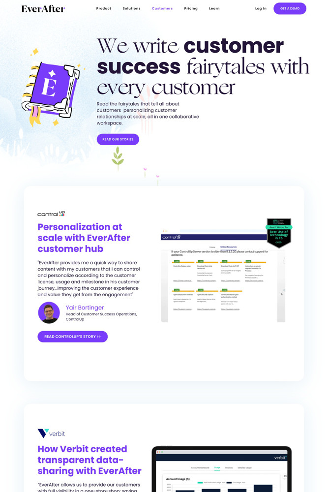 EverAfter Customers screenshot