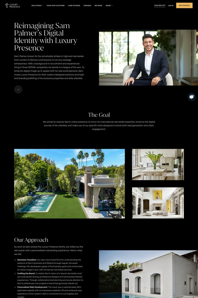 Luxury Presence Case study screenshot