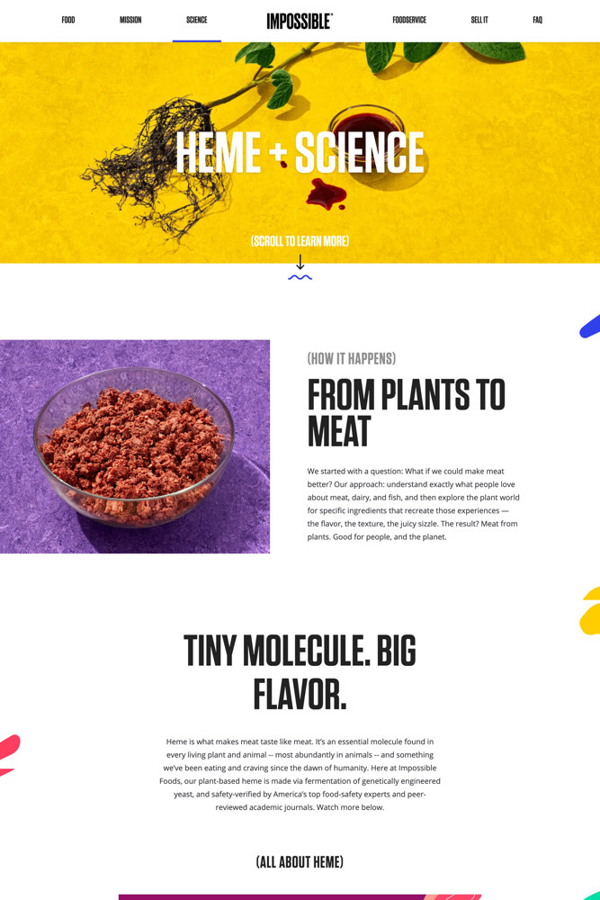 Impossible Foods Product screenshot