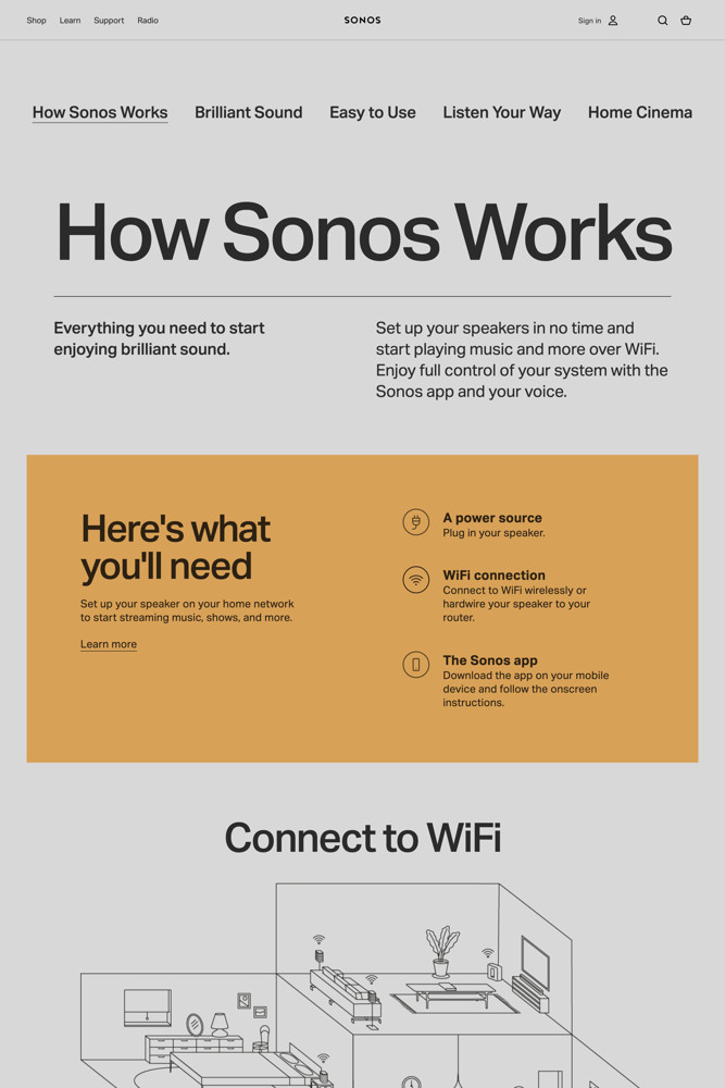 Sonos Features screenshot