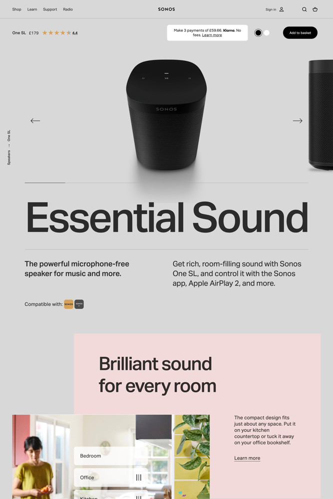 Sonos Product screenshot